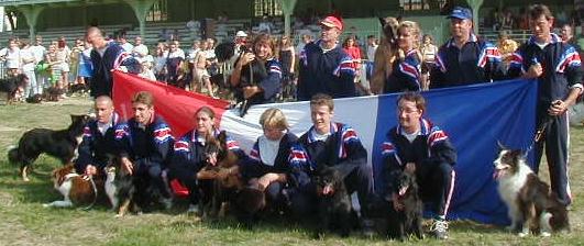 L'Equipe de FRANCE d'AGILITY 2000